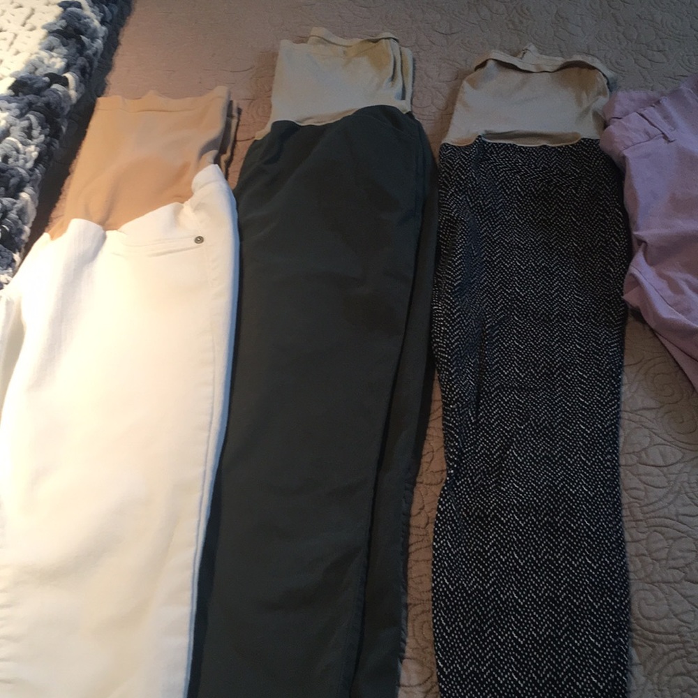 Full panel maternity pants